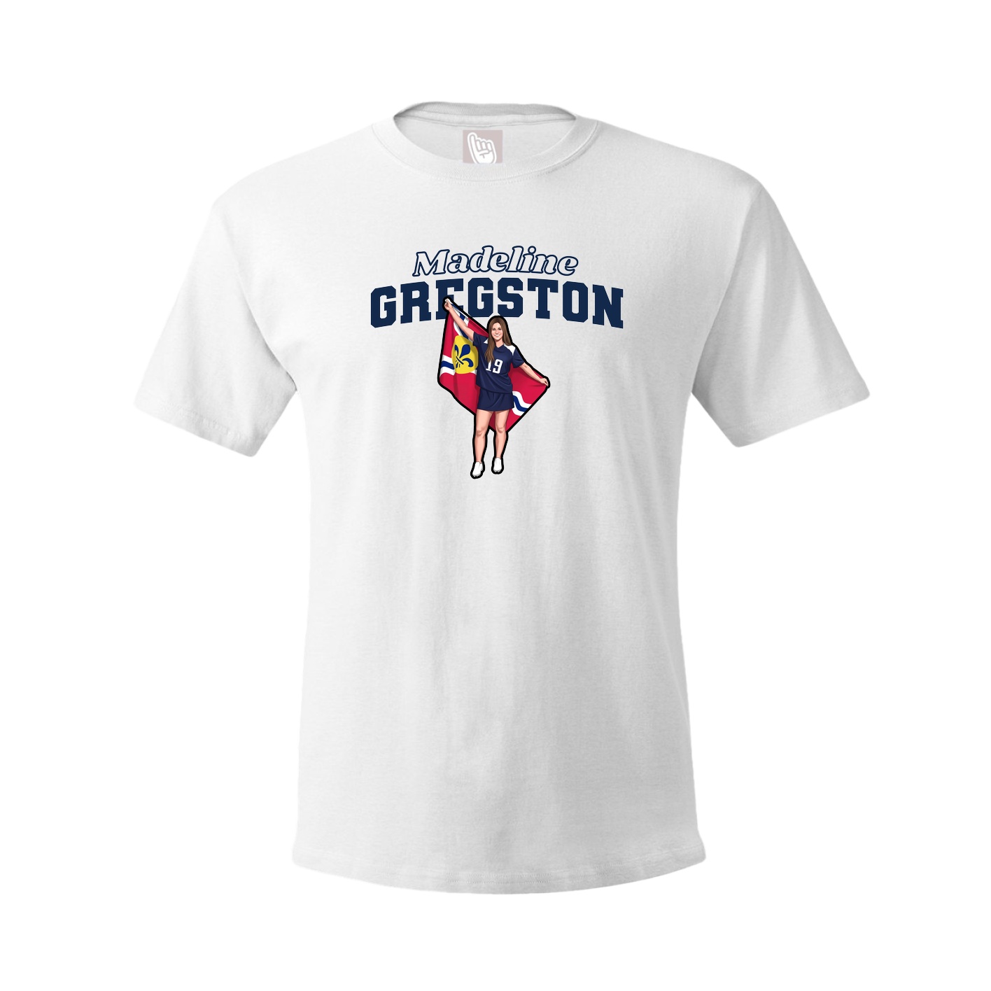 Tee — Name Arch in White