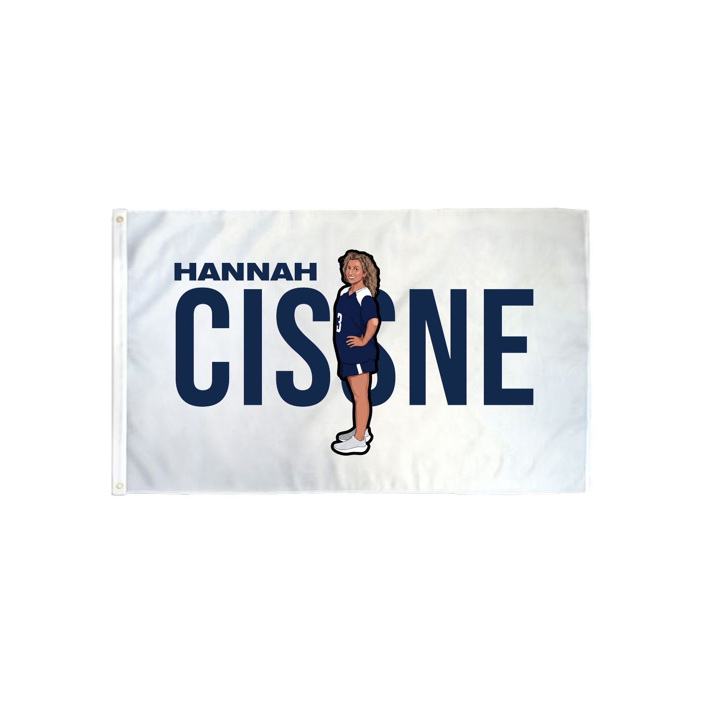 3x5 Flag — Player Name in Classic