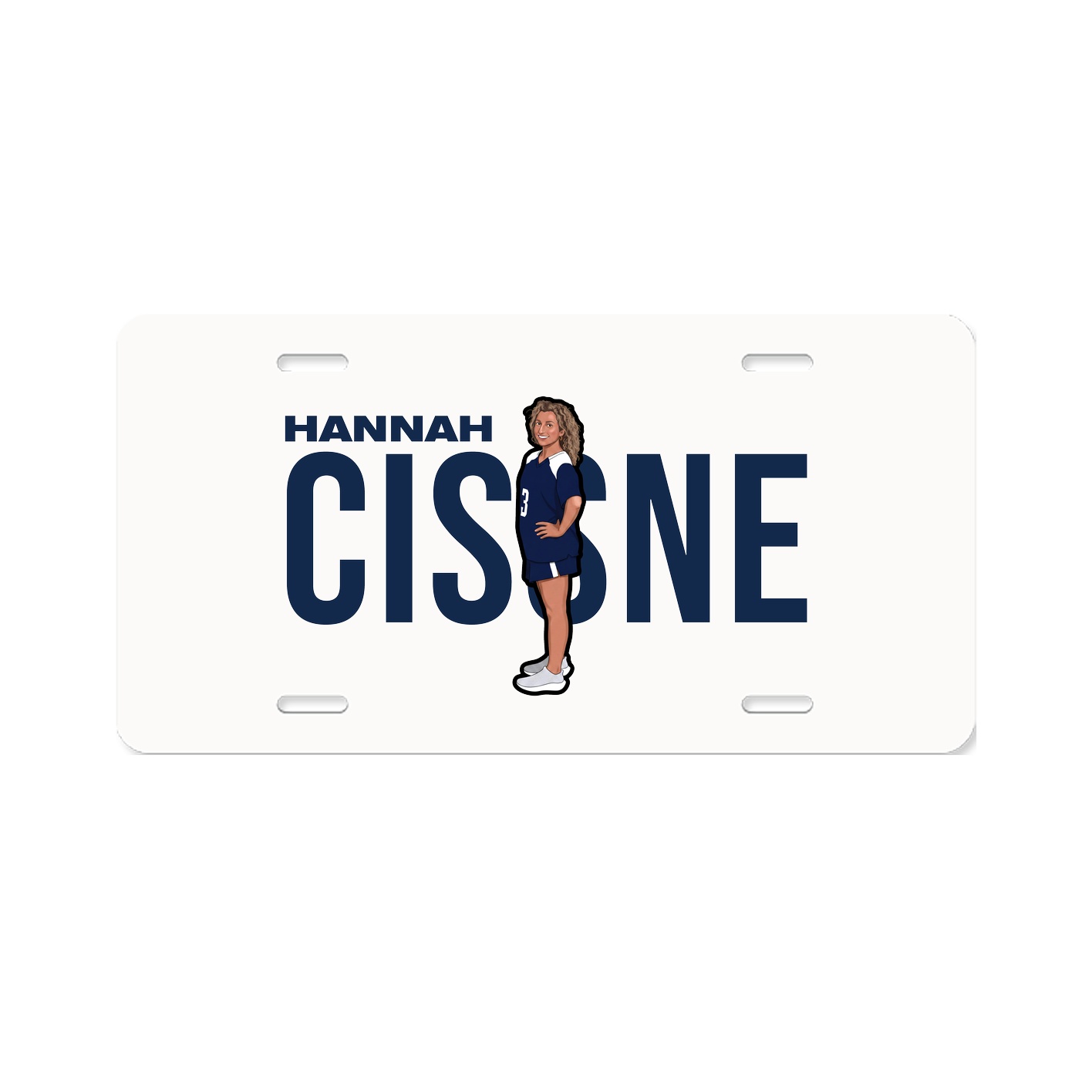 License Plate — Player Name in Classic