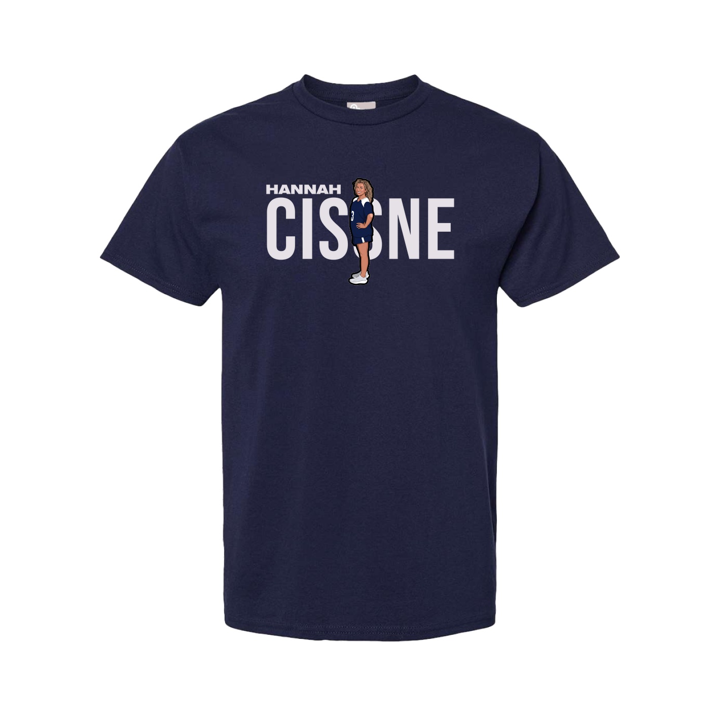 Youth Tee — Player Name in Navy
