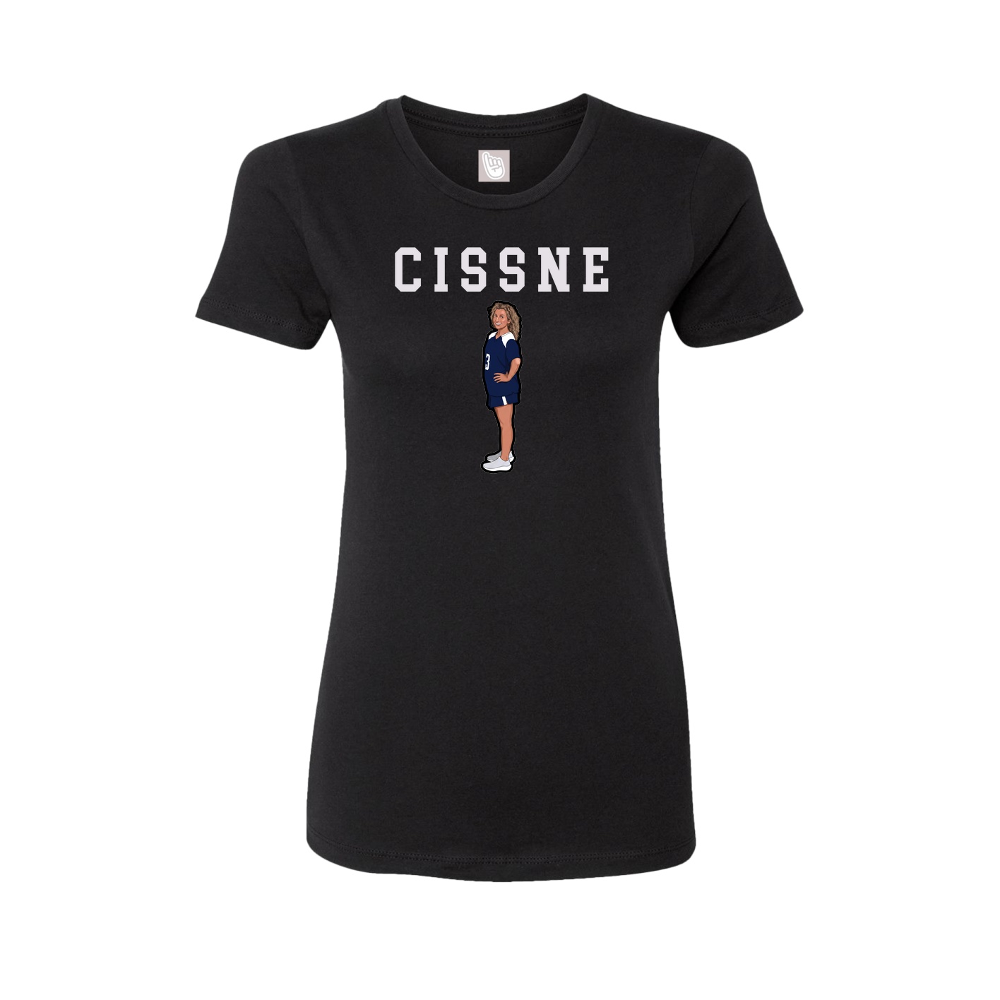 Fitted Women's Tee — Shirsey in Black