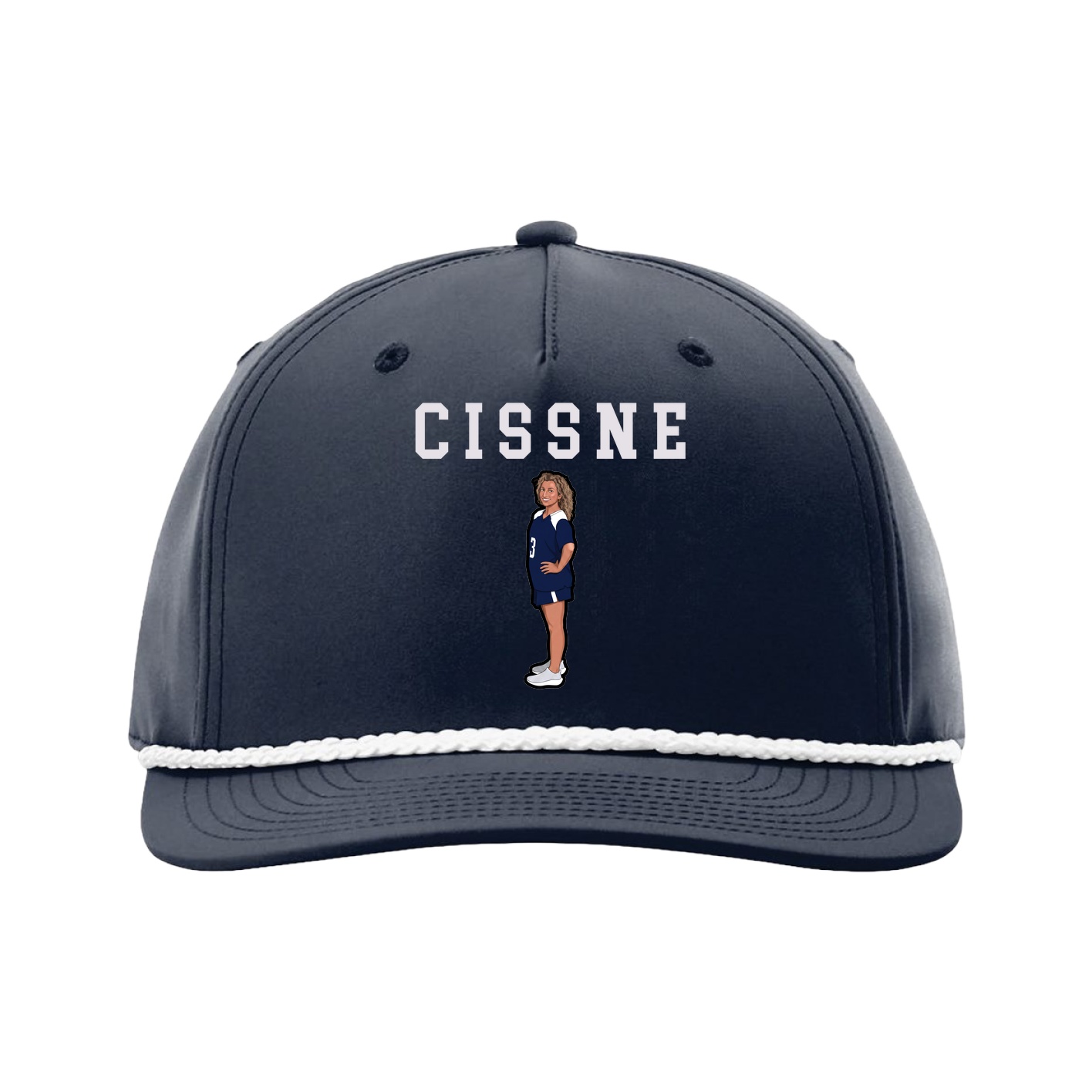 Five-Panel Classic Rope Cap — Shirsey in Navy