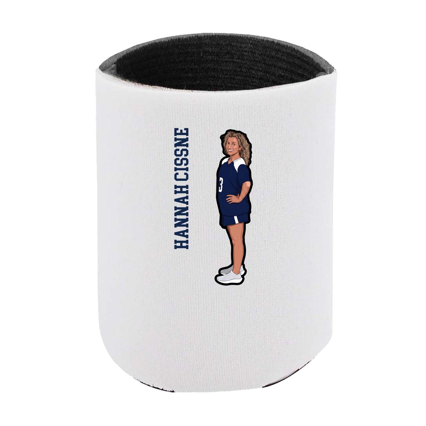 Can Holder — Name Vertical in White