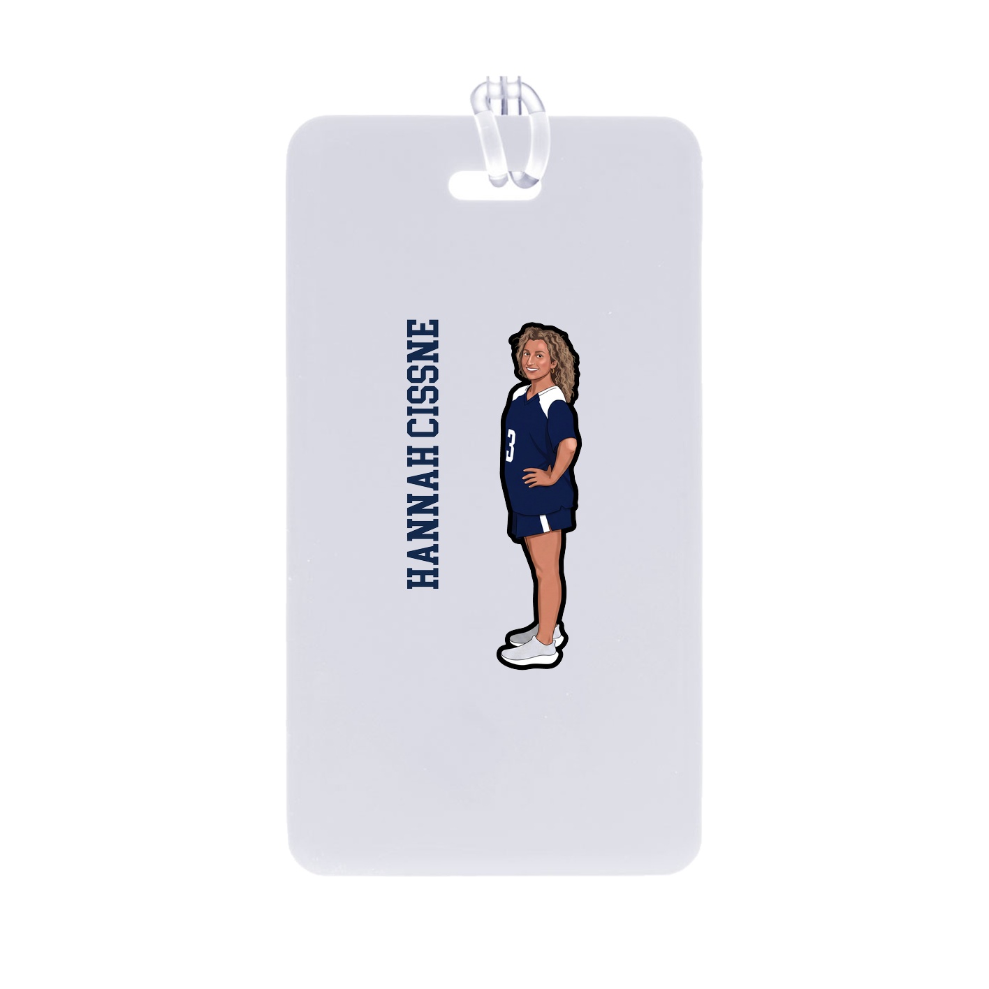Bag Tag — Name Vertical in Classic