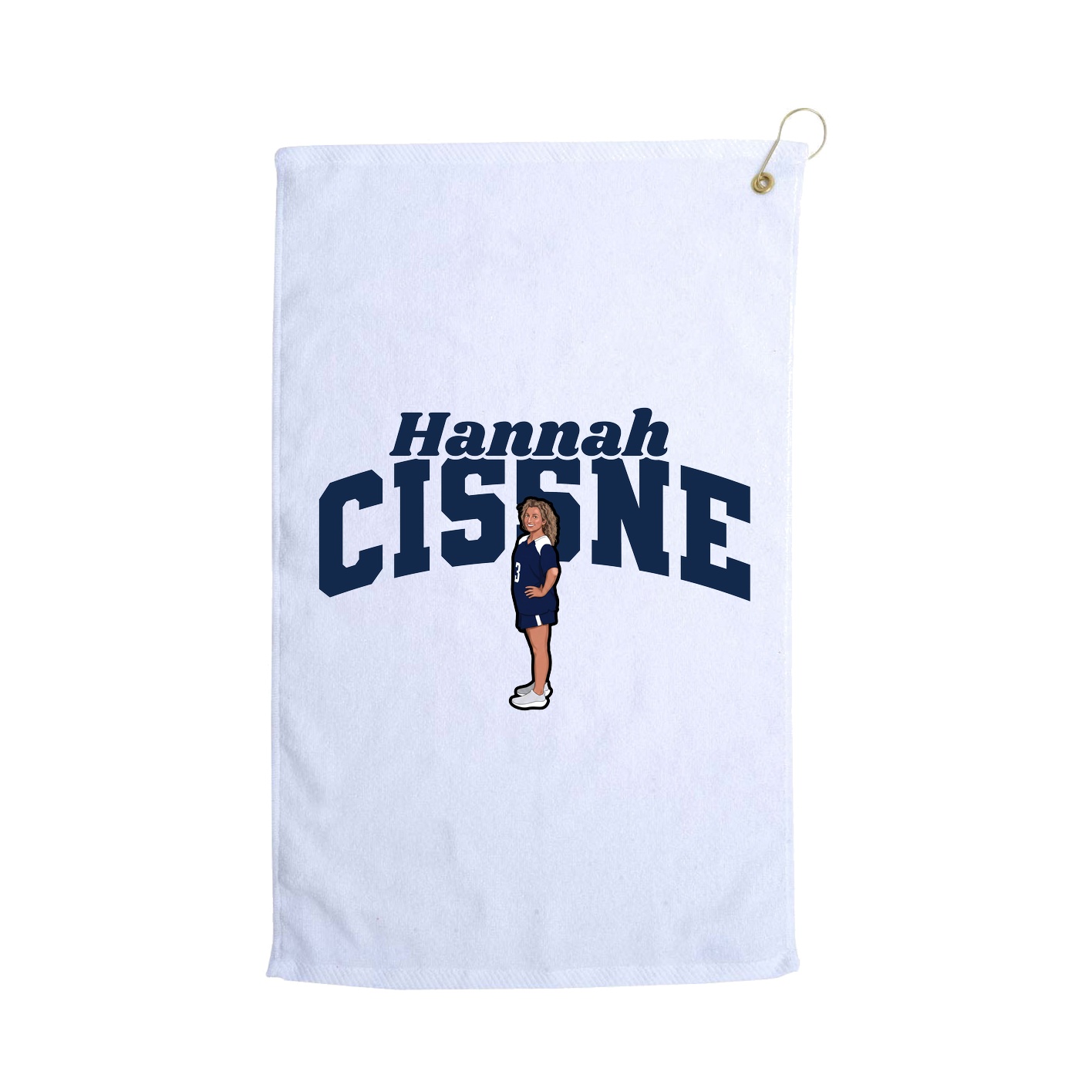 Golf Towel — Signature Arch in White
