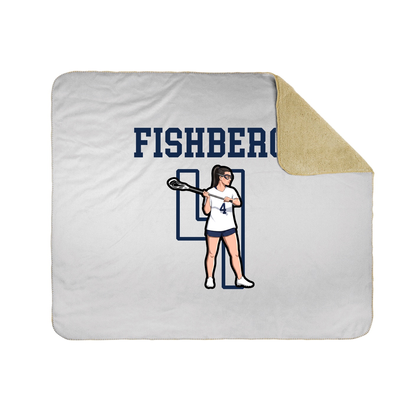 Throw Blanket — Shirsey in White