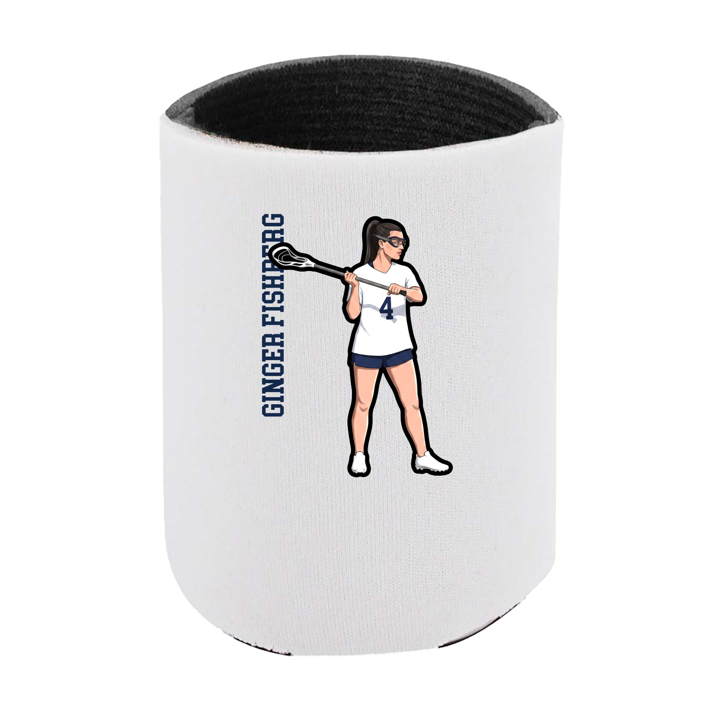 Can Holder — Name Vertical in White