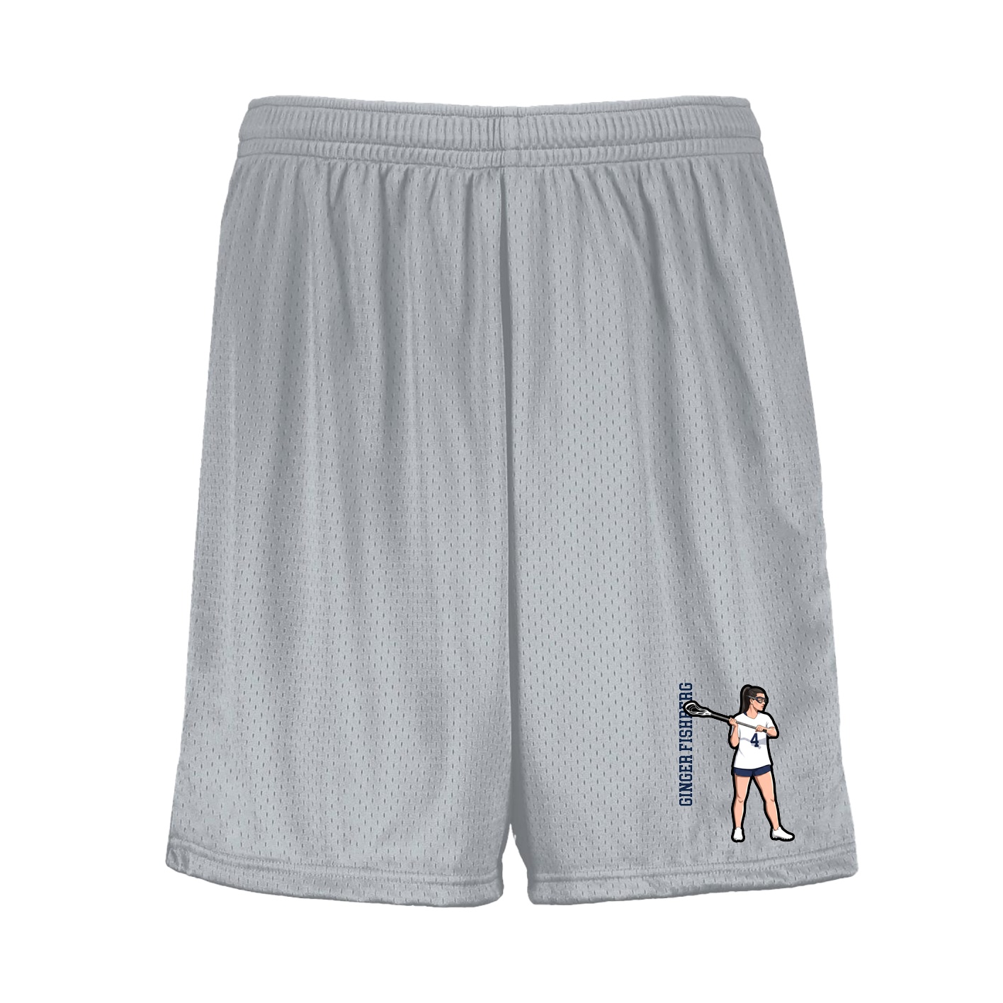 Shorts — Name Vertical in Silver