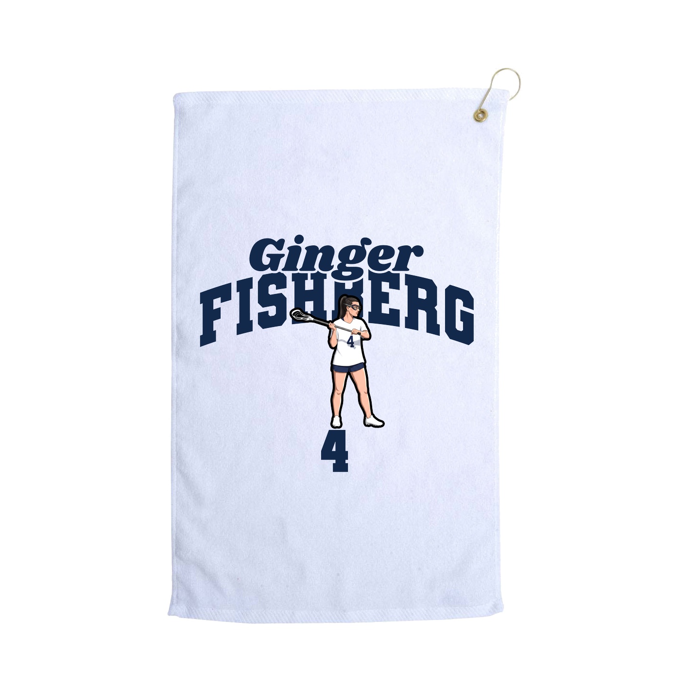 Golf Towel — Signature Arch in White