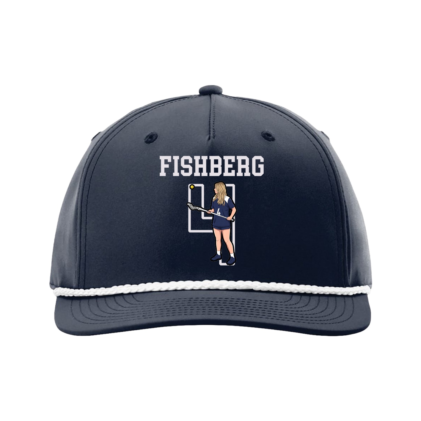 Five-Panel Classic Rope Cap — Shirsey in Navy