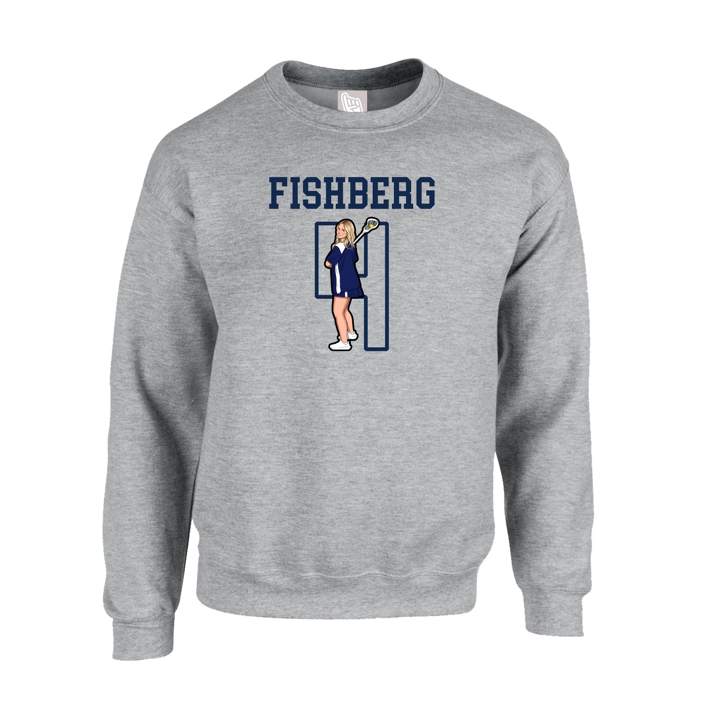 Fleece Crew — Shirsey in Grey