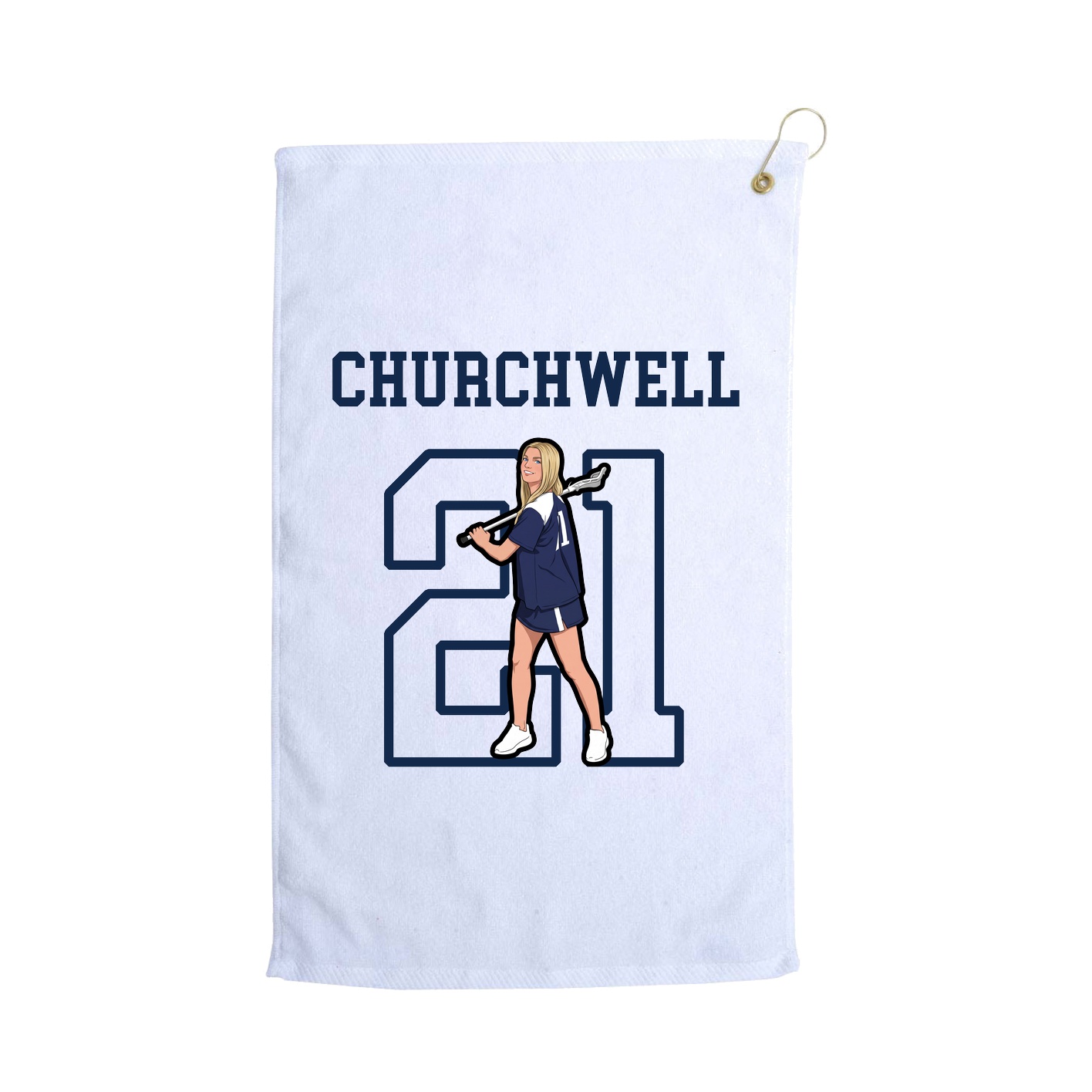 Golf Towel — Shirsey in White