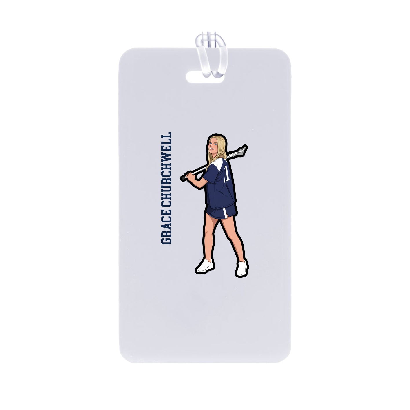 Bag Tag — Name Vertical in Classic