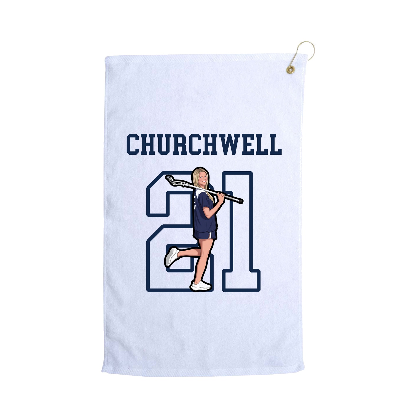 Golf Towel — Shirsey in White