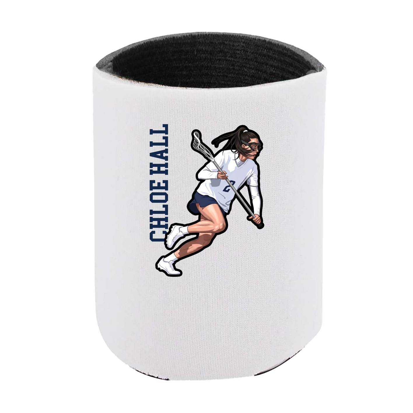 Can Holder — Name Vertical in White