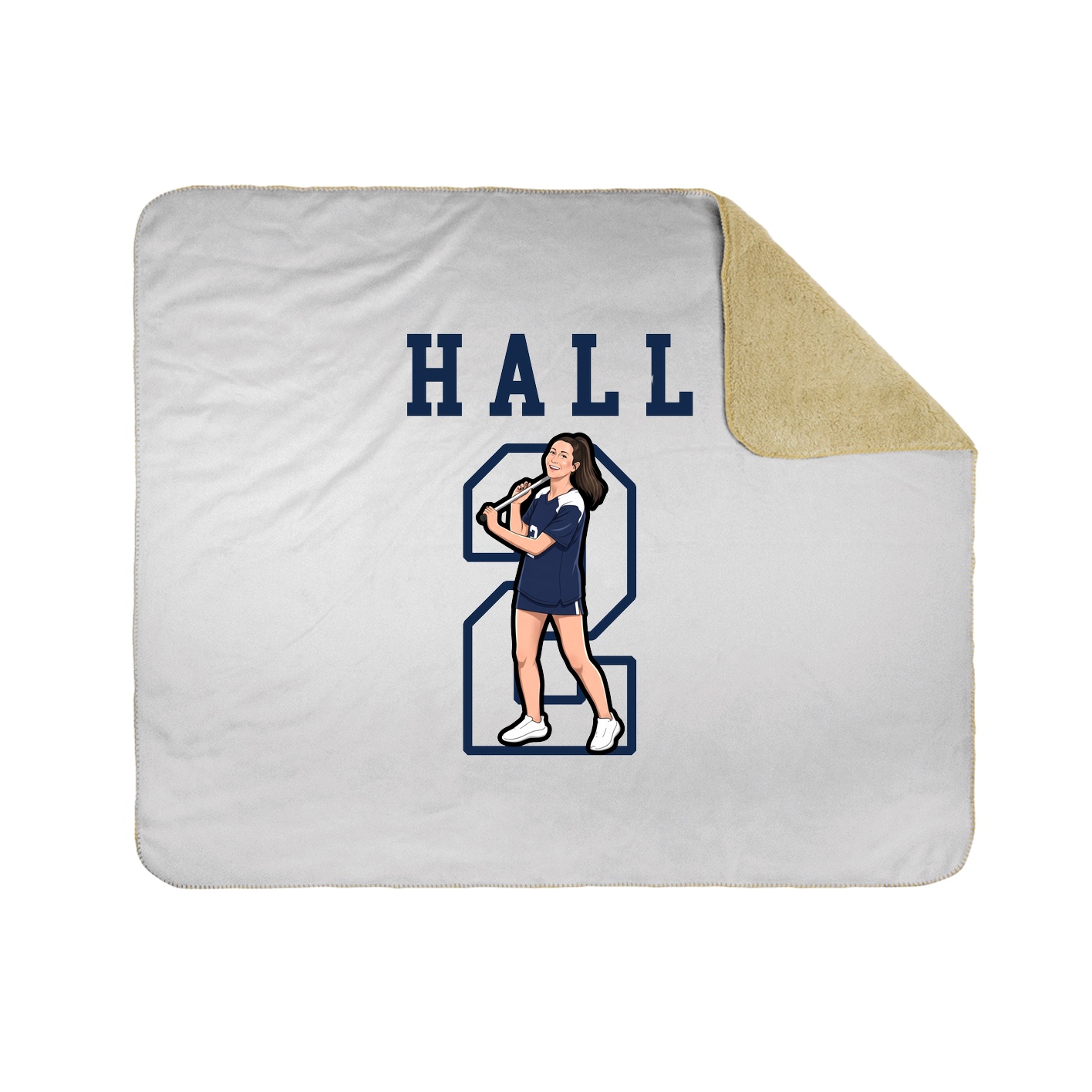 Throw Blanket — Shirsey in White