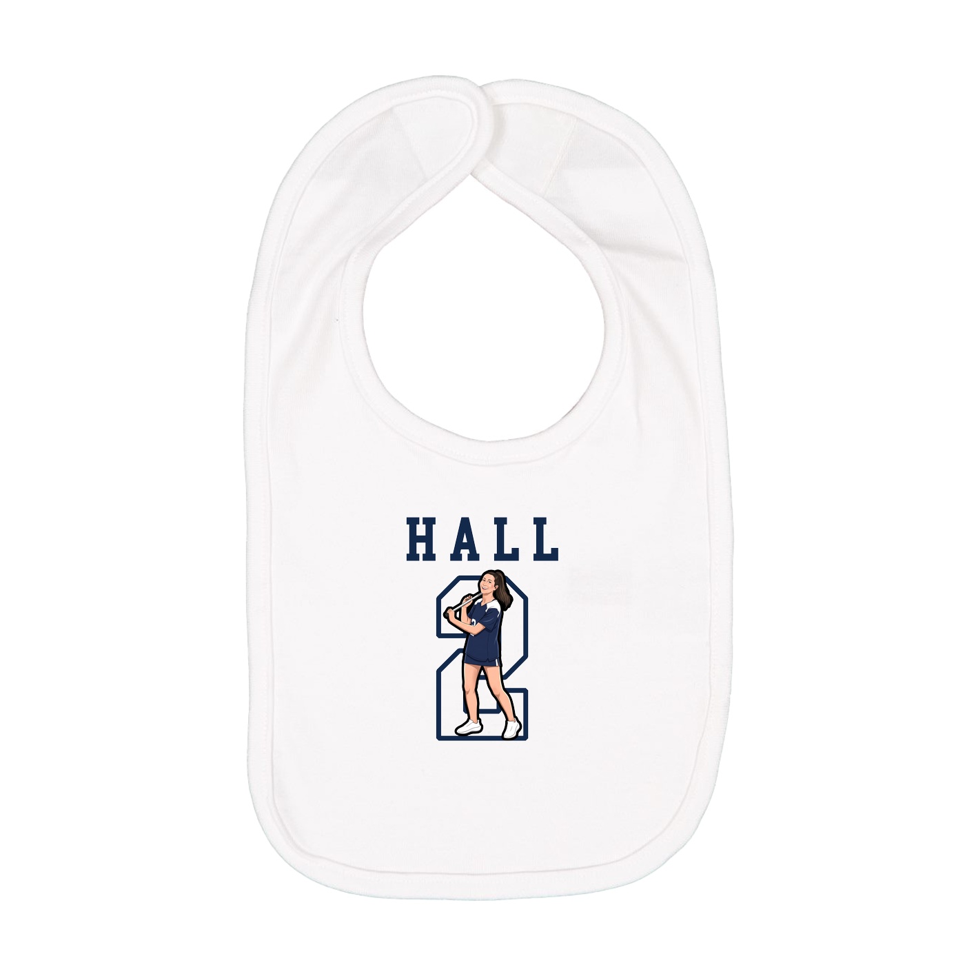 Infant Bib — Shirsey in White