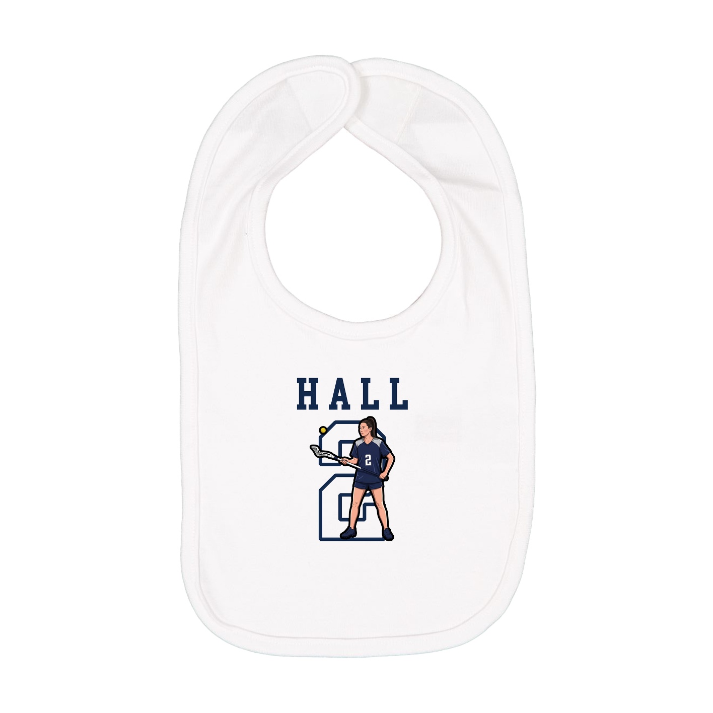 Infant Bib — Shirsey in White
