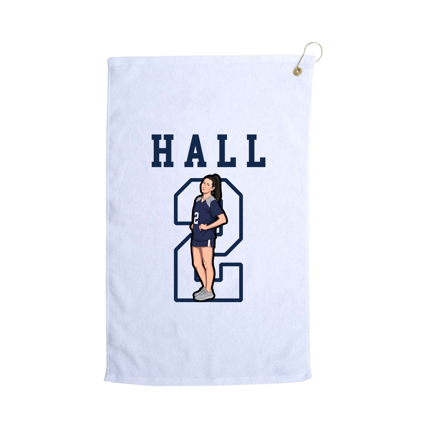 Golf Towel — Shirsey in White
