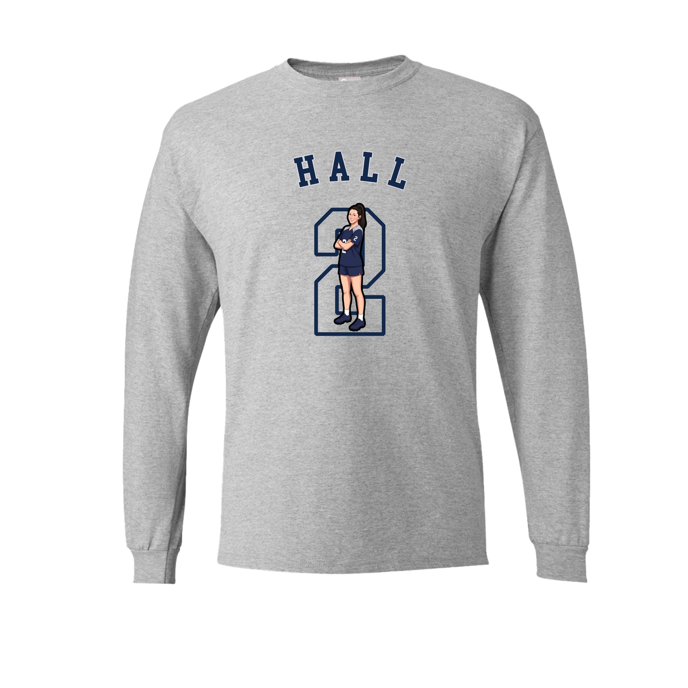 Long Sleeve Tee — Shirsey Arch in Grey