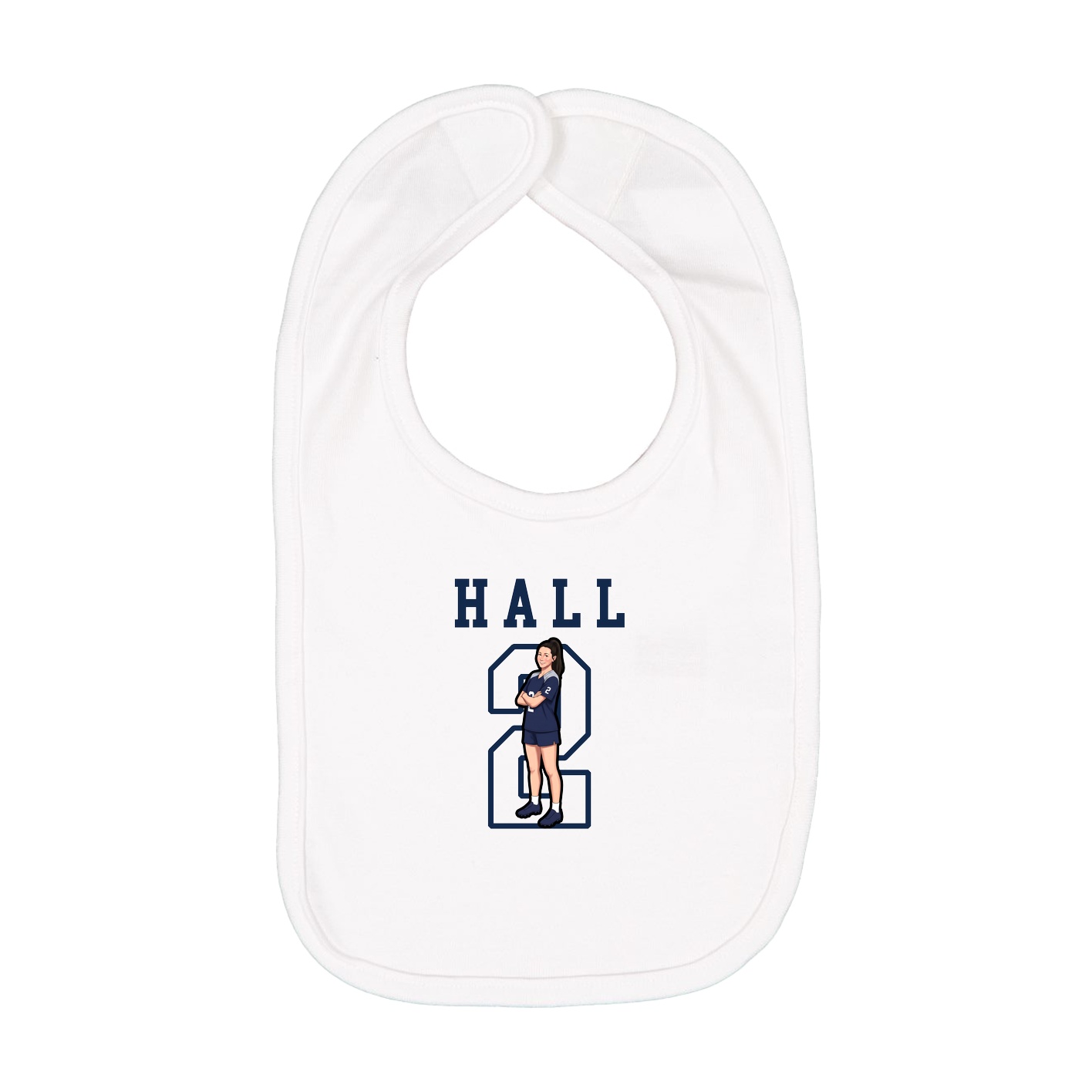 Infant Bib — Shirsey in White