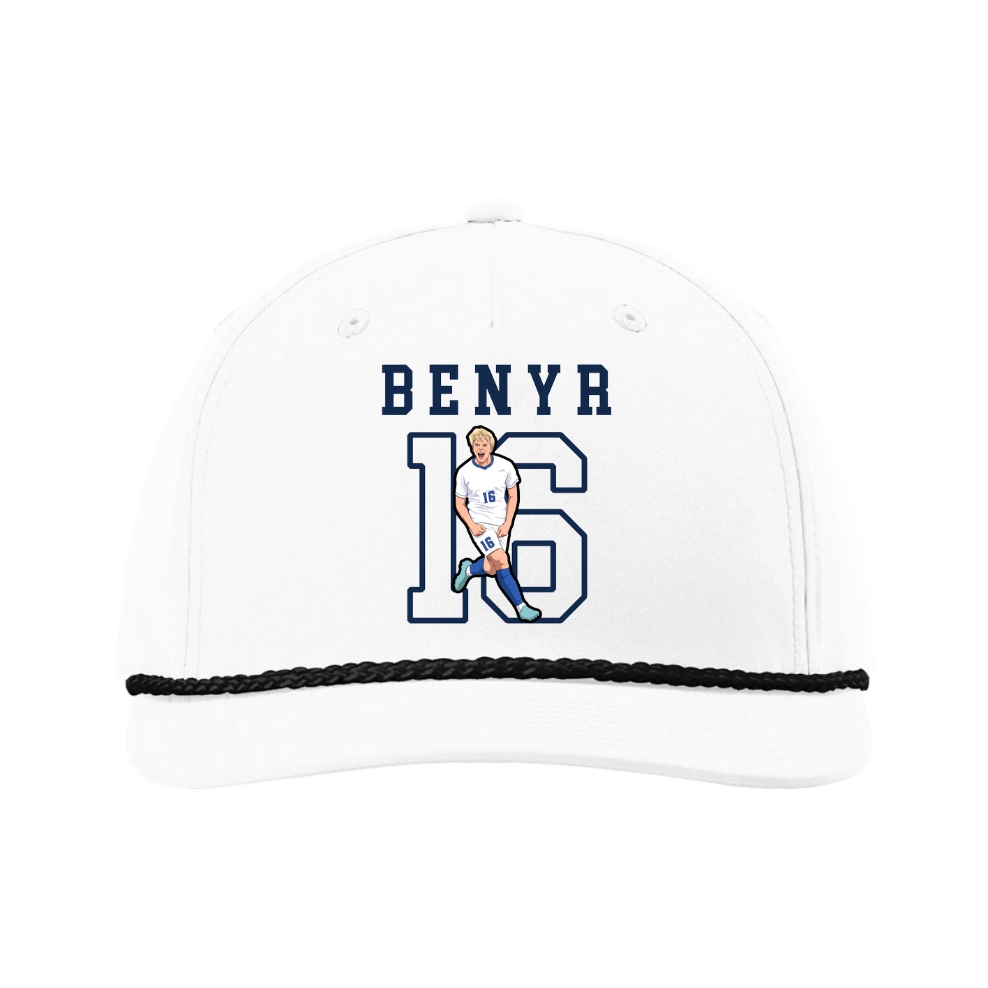 Five-Panel Classic Rope Cap — Shirsey in White