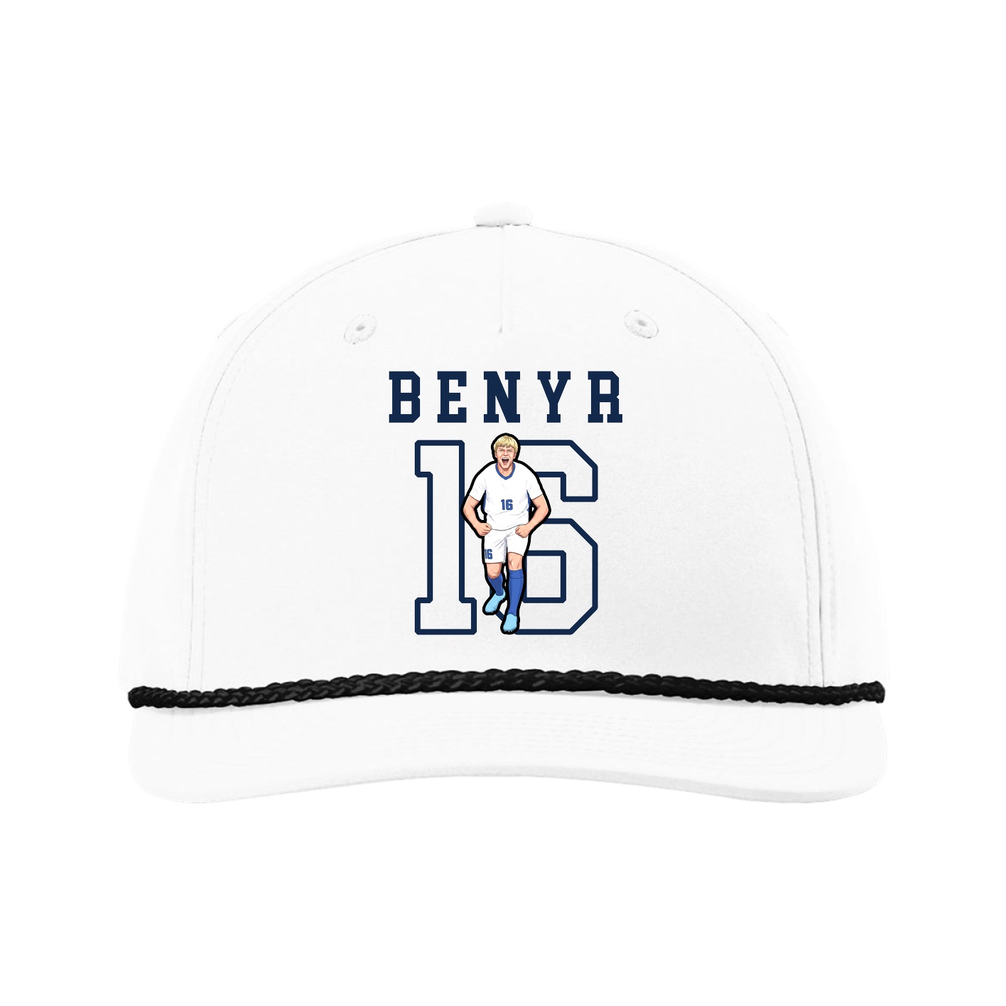 Five-Panel Classic Rope Cap — Shirsey in White