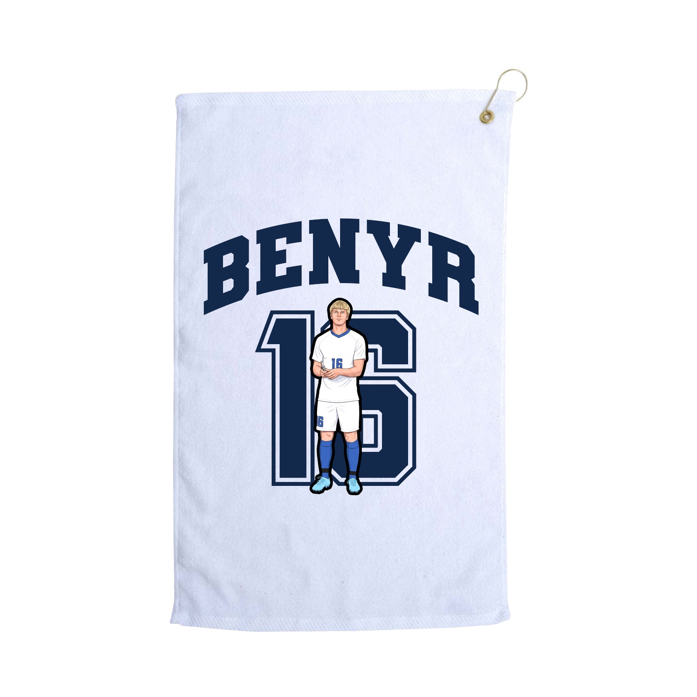 Golf Towel — Number in White