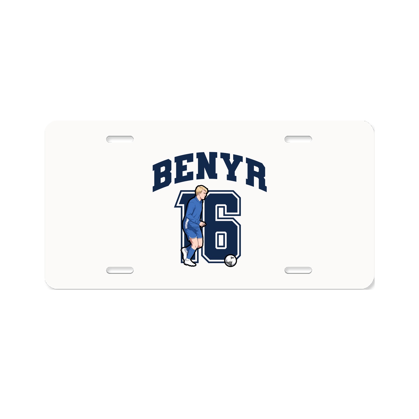 License Plate — Number in Classic