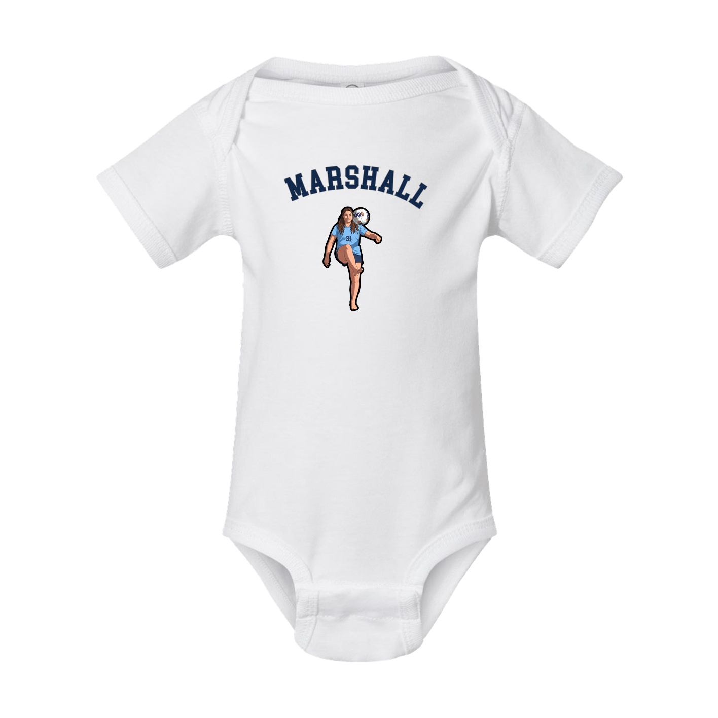 Baby Onesie — Shirsey Arch in White