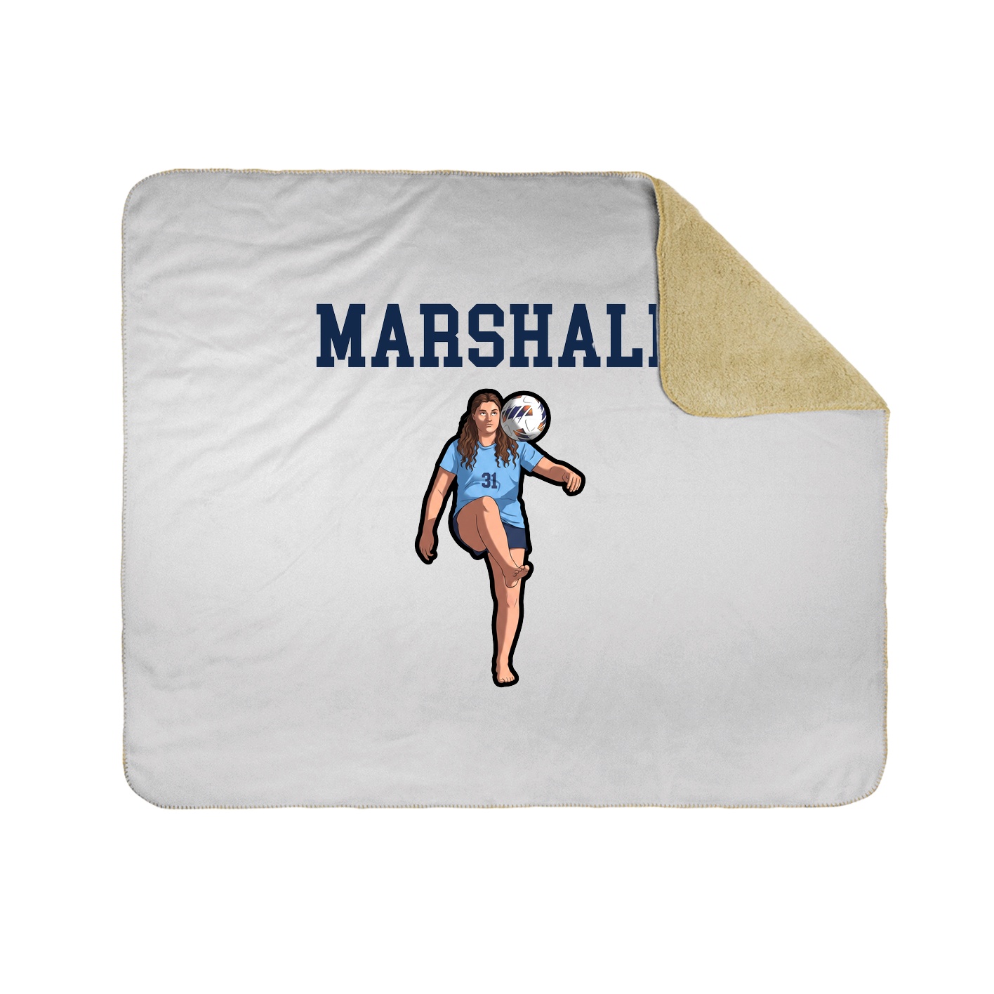 Throw Blanket — Shirsey in White