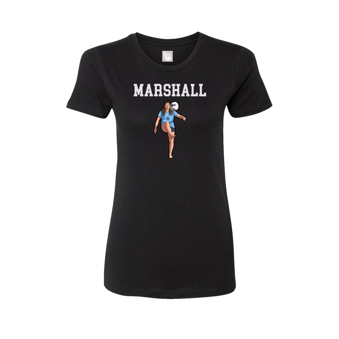 Fitted Women's Tee — Shirsey in Black