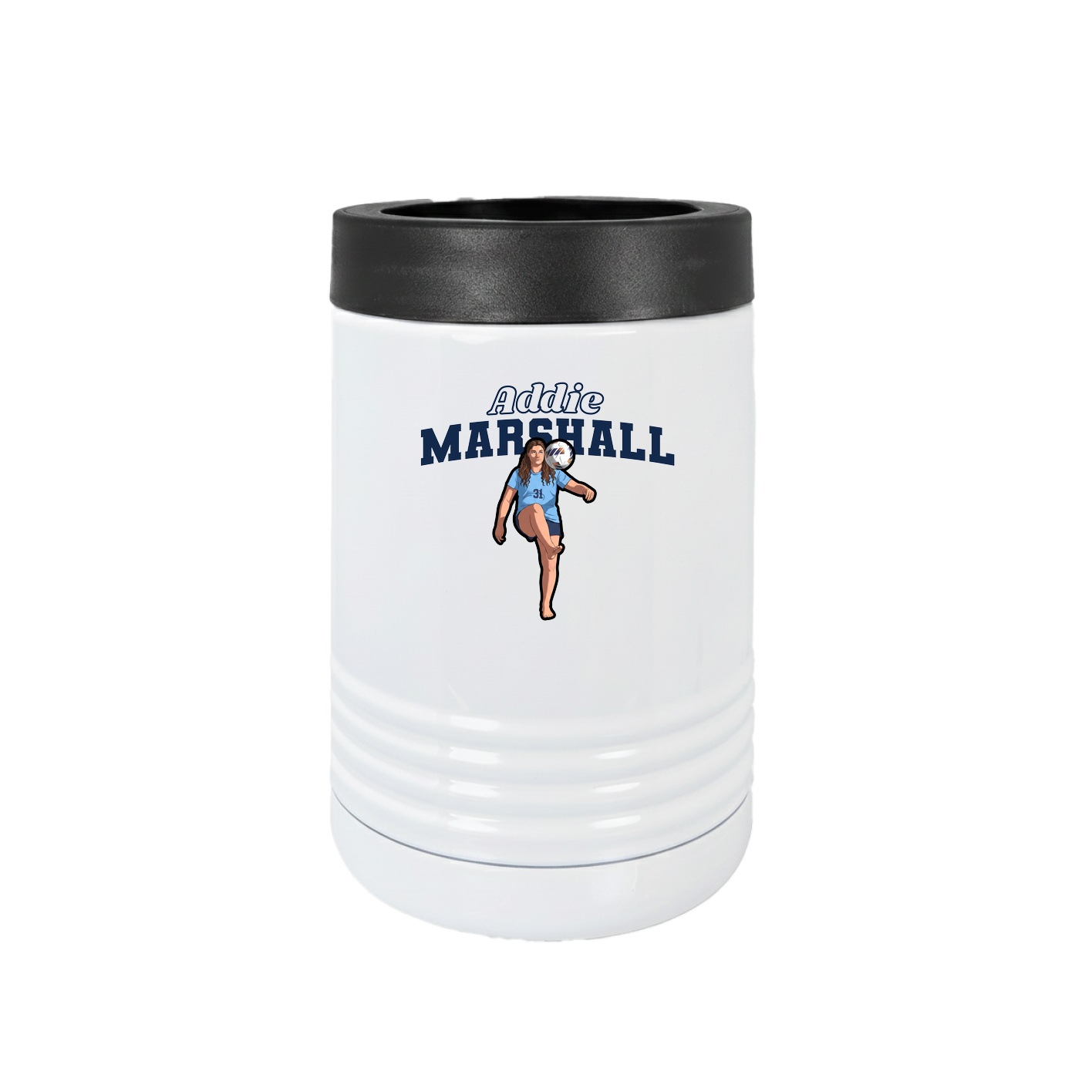 Beverage Holder — Name Arch in White
