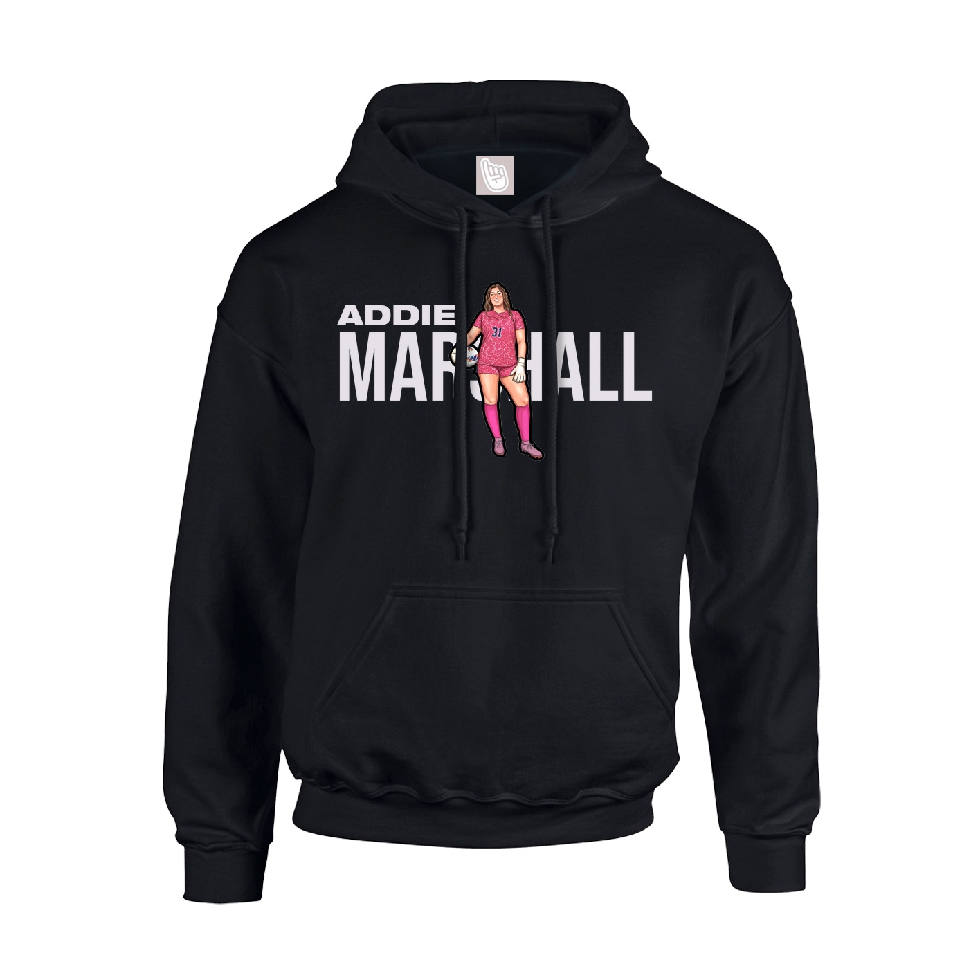 Hoodie — Player Name in Black