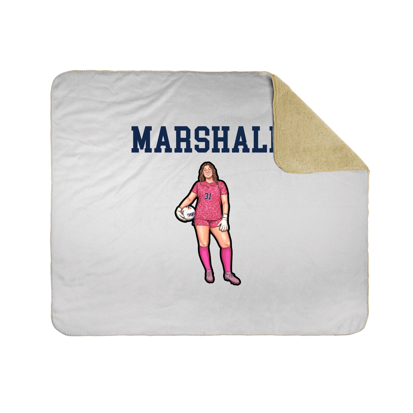 Throw Blanket — Shirsey in White