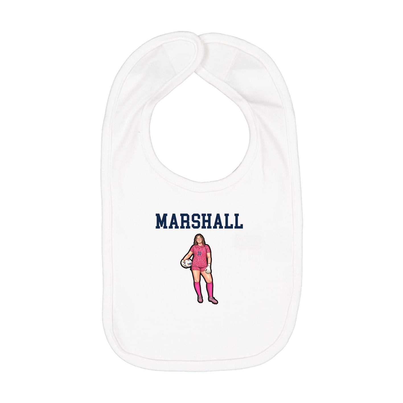 Infant Bib — Shirsey in White