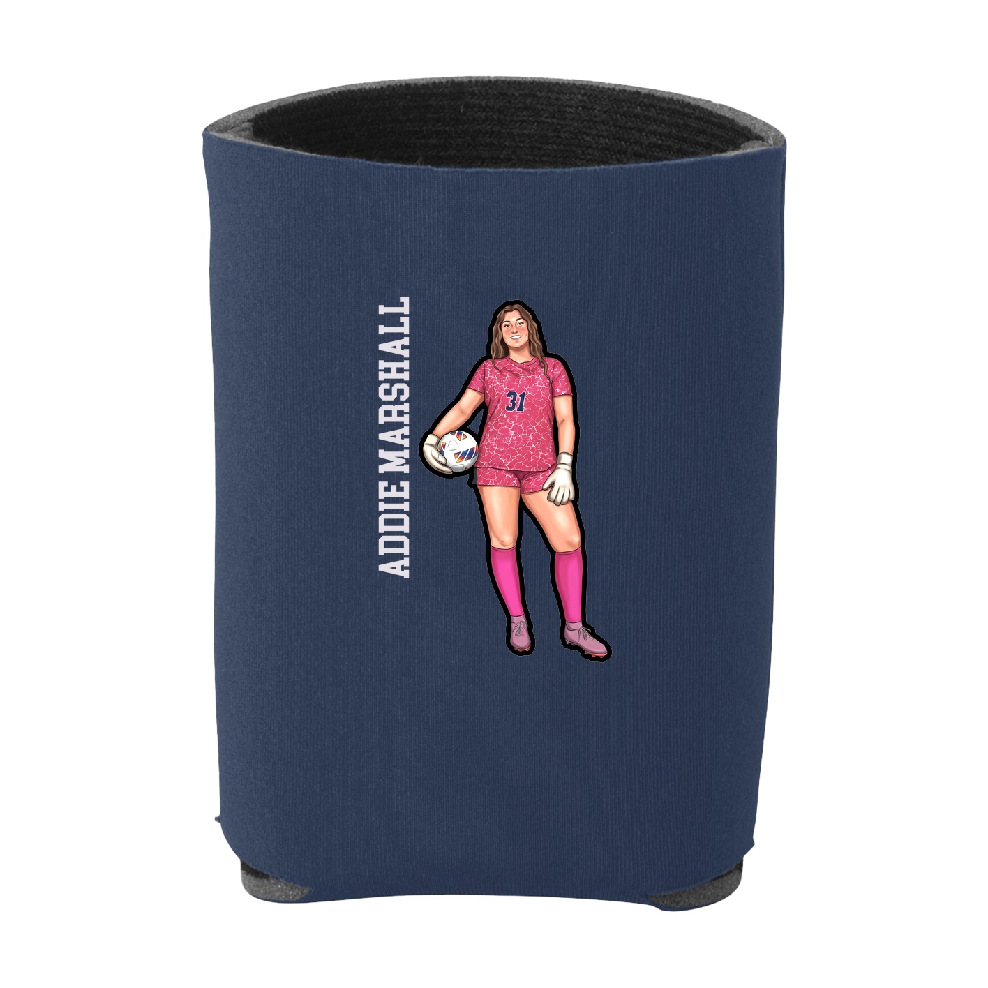 Can Holder — Name Vertical in Navy
