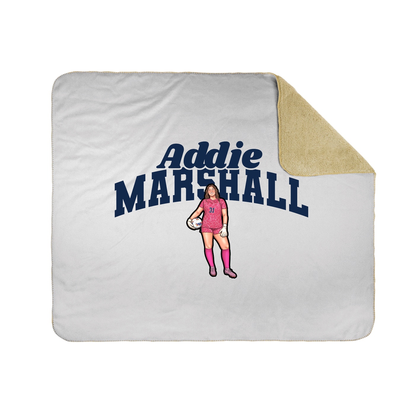 Throw Blanket — Signature Arch in White