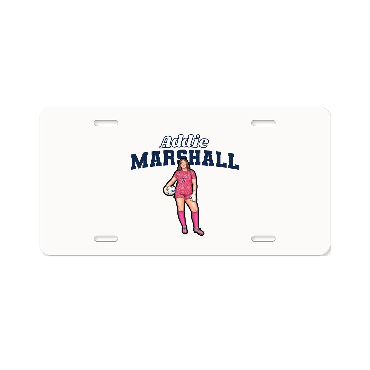 License Plate — Name Arch in Classic