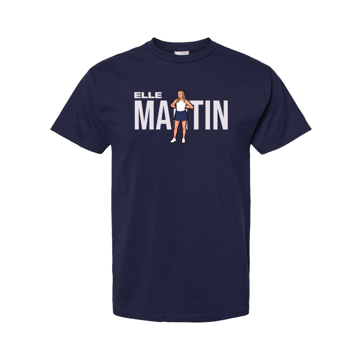 Tee — Player Name in Navy
