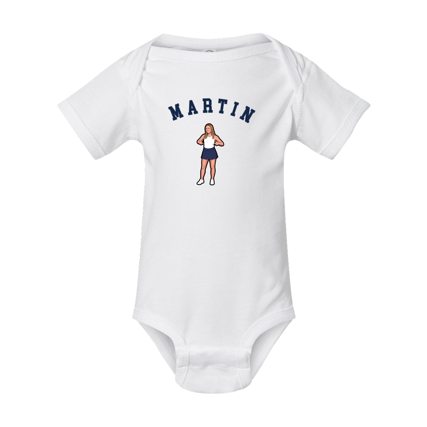 Baby Onesie — Shirsey Arch in White