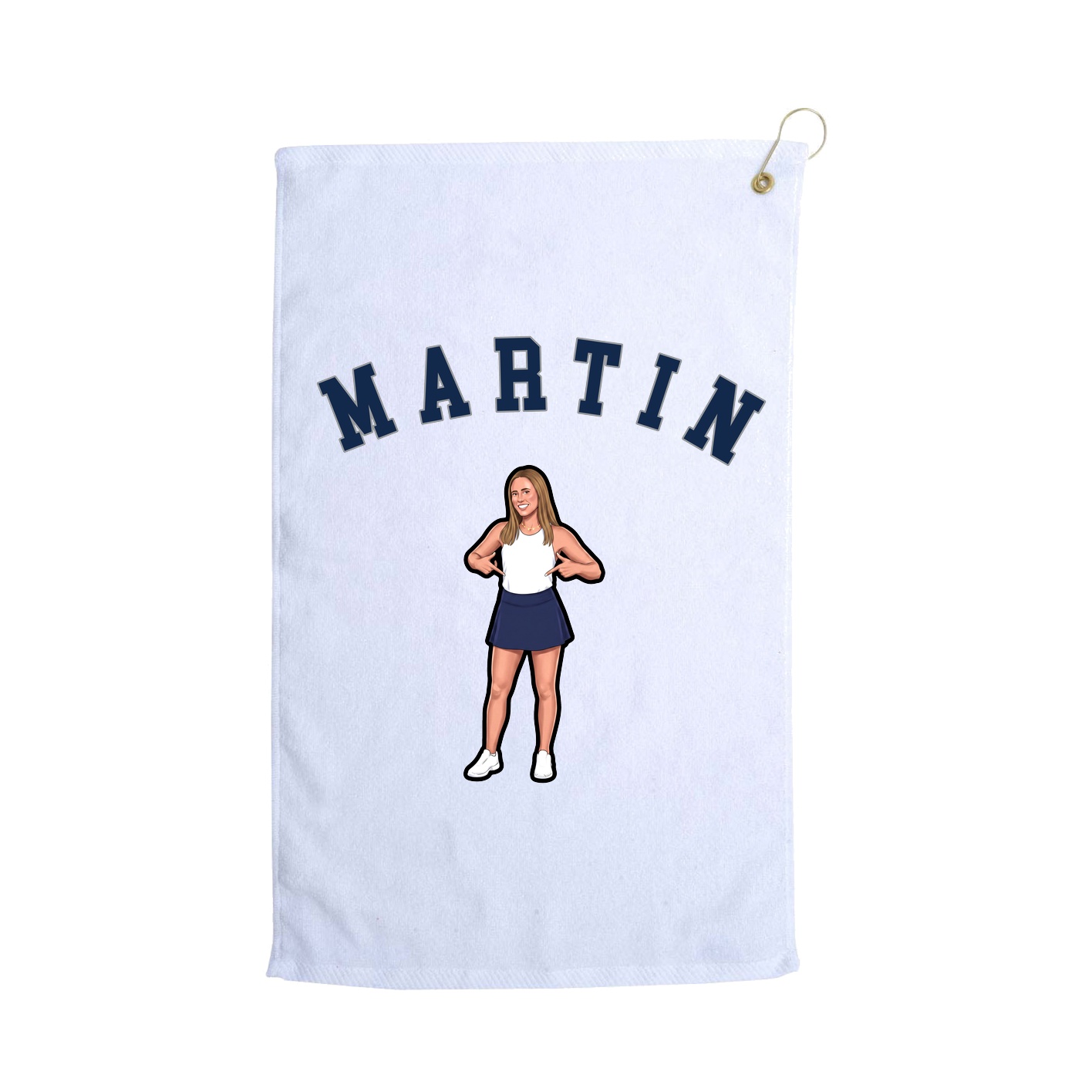 Golf Towel — Shirsey Arch in White