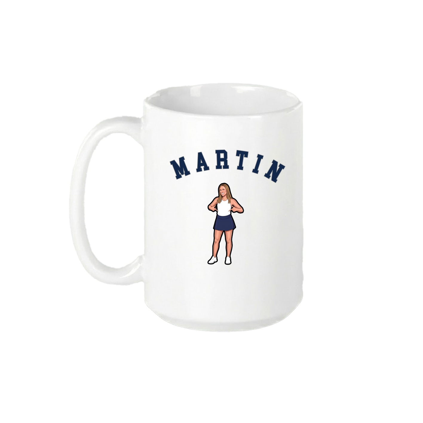 15oz Coffee Mug — Shirsey Arch in White