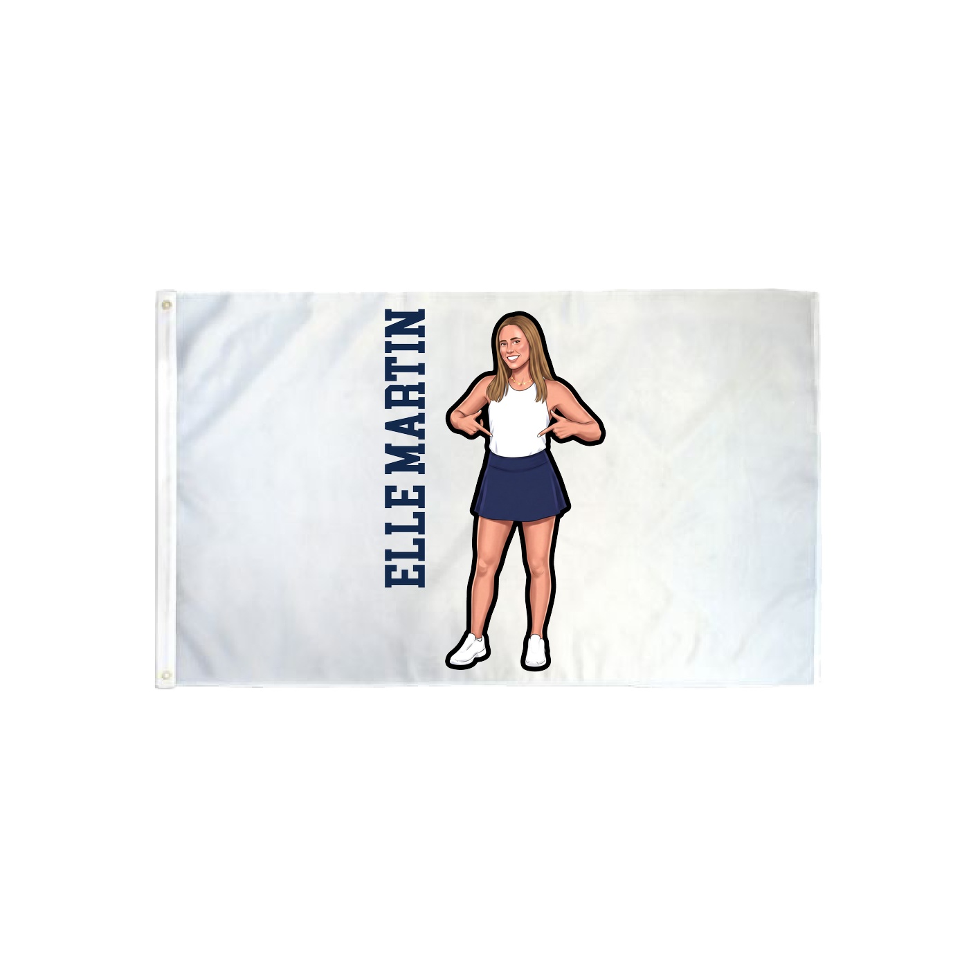 3x5 Flag — Name Vertical in Classic