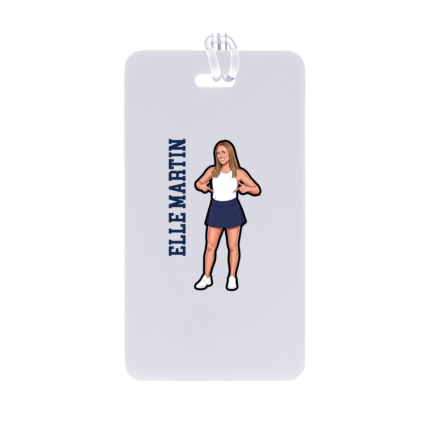 Bag Tag — Name Vertical in Classic