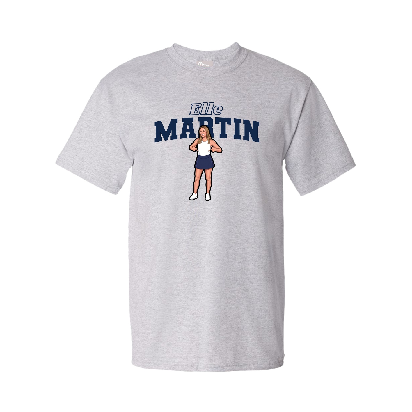 Tee — Name Arch in Grey