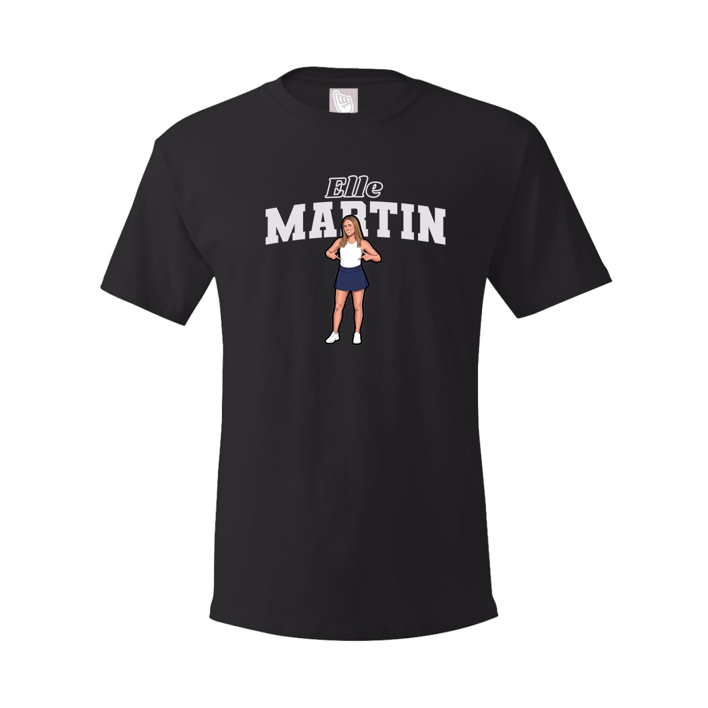 Youth Tee — Name Arch in Black