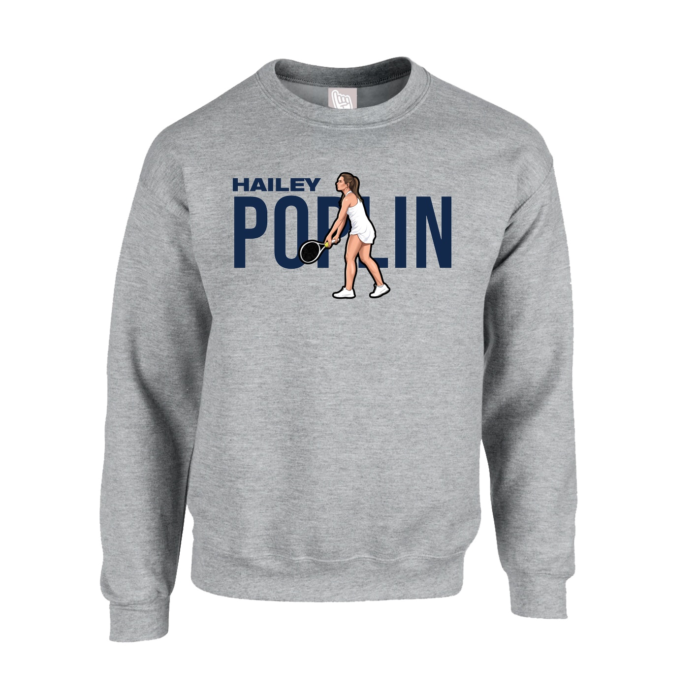 Fleece Crew — Player Name in Grey