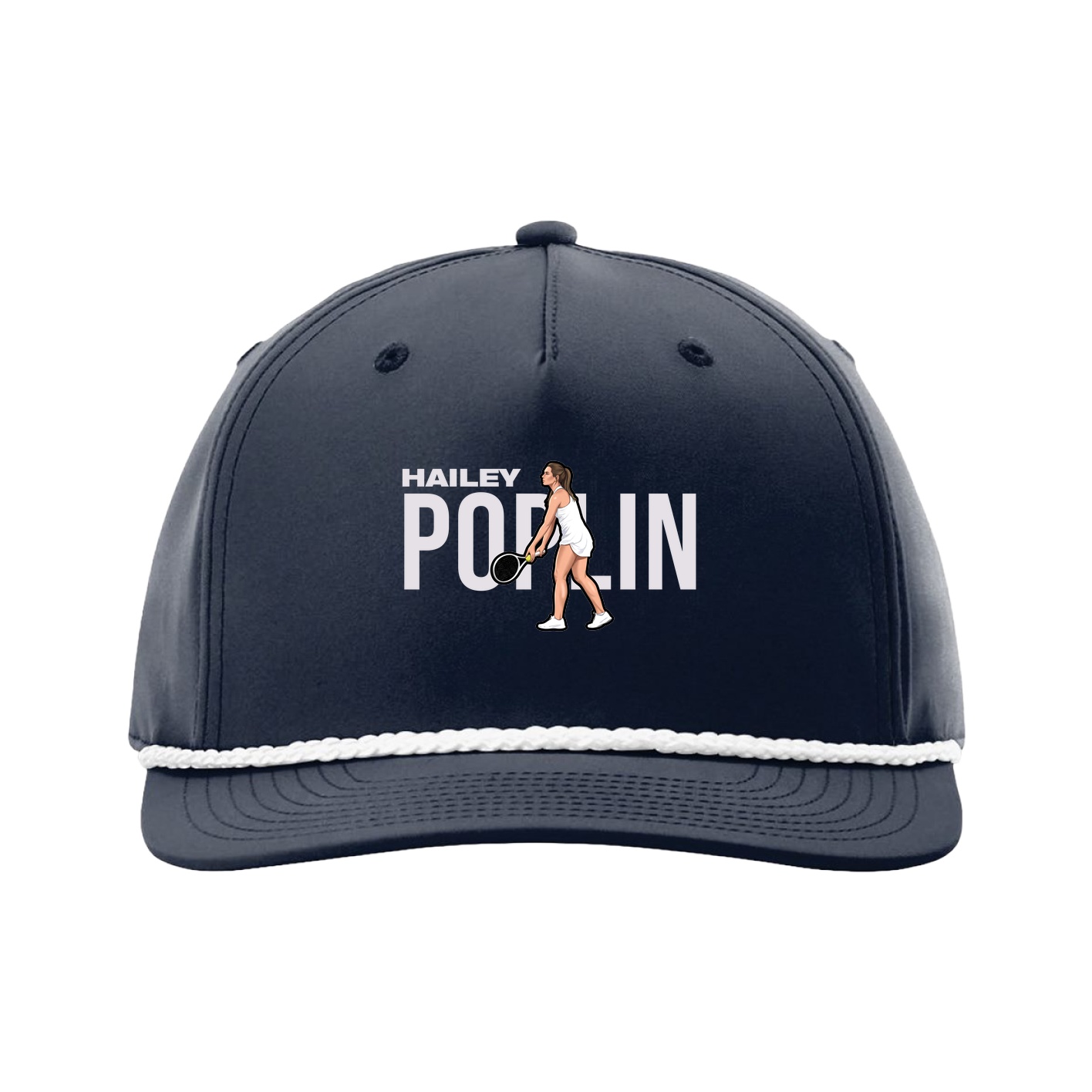 Five-Panel Classic Rope Cap — Player Name in Navy