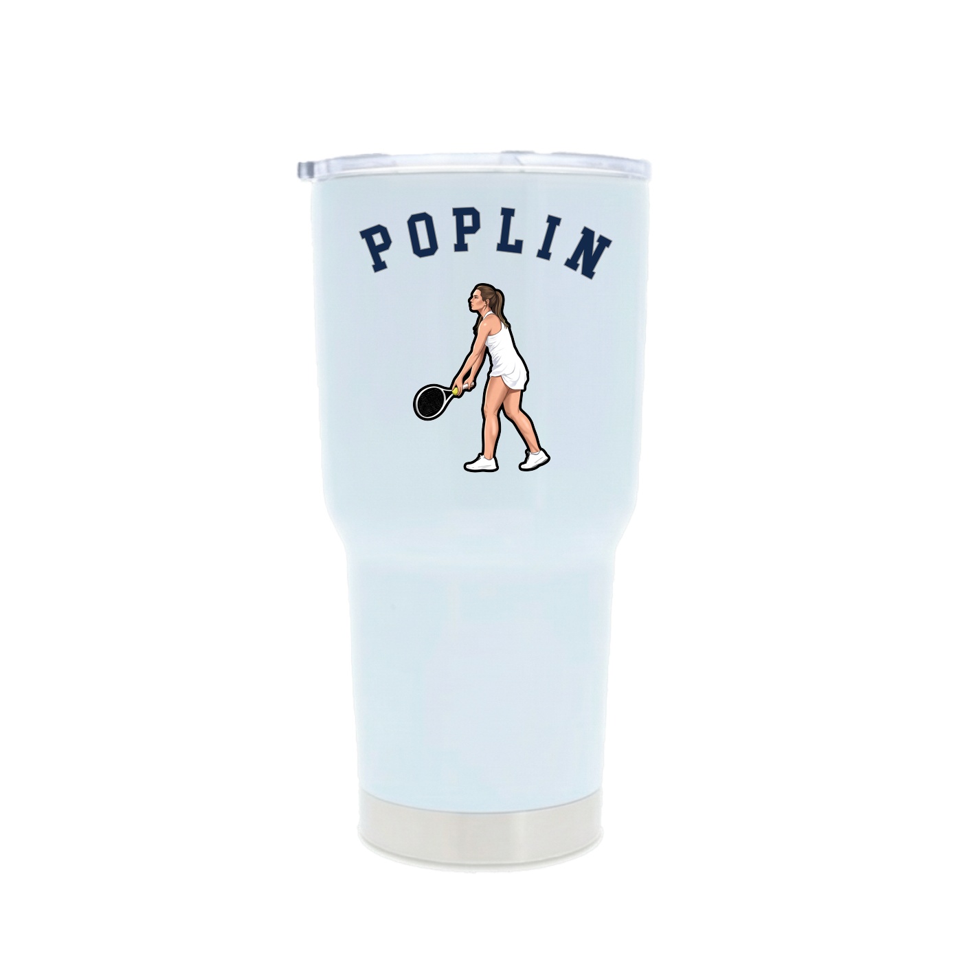 30oz Stainless Steel Tumbler — Shirsey Arch in White